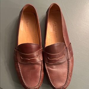 Ralph Lauren Men's Leather Slip-On Loafers - Rich Brown